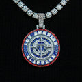 Los Angeles Clippers Official NBA 2024 Logo Pendant - White Gold