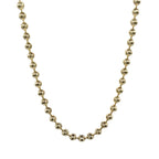 Moon Cut Ball Chain in Yellow Gold Vermeil - 4mm