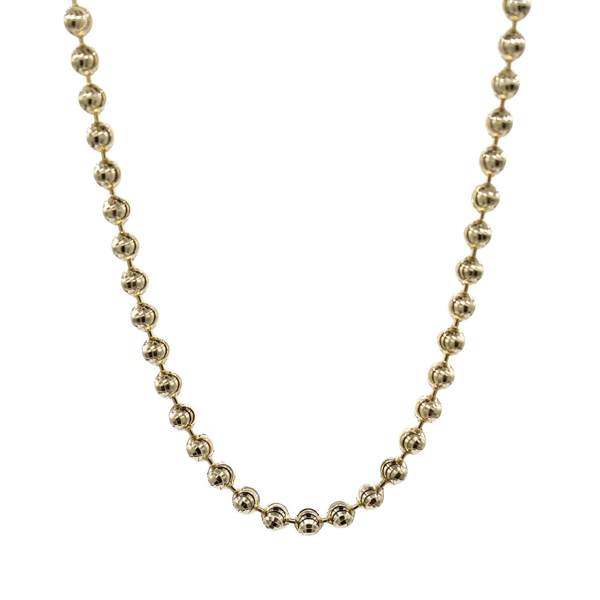Moon Cut Ball Chain in Yellow Gold Vermeil - 4mm
