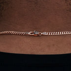 Micro Cuban Chain in Rose Gold- 3mm