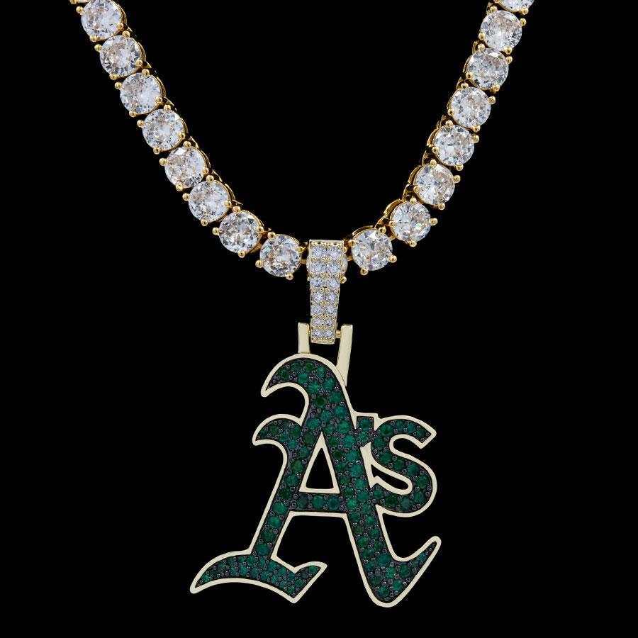 Oakland Athletics Official MLB Logo Pendant