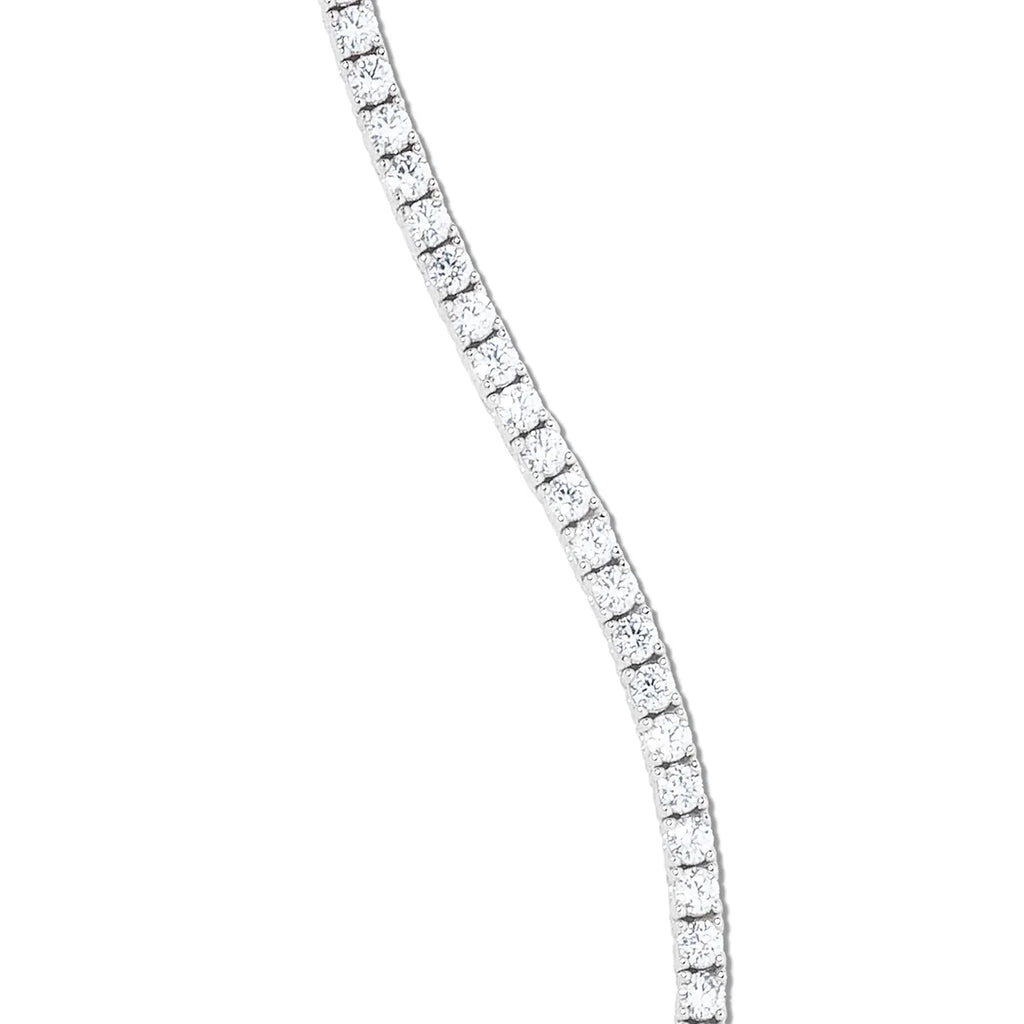 Diamond Tennis Chain in White Gold- 3mm