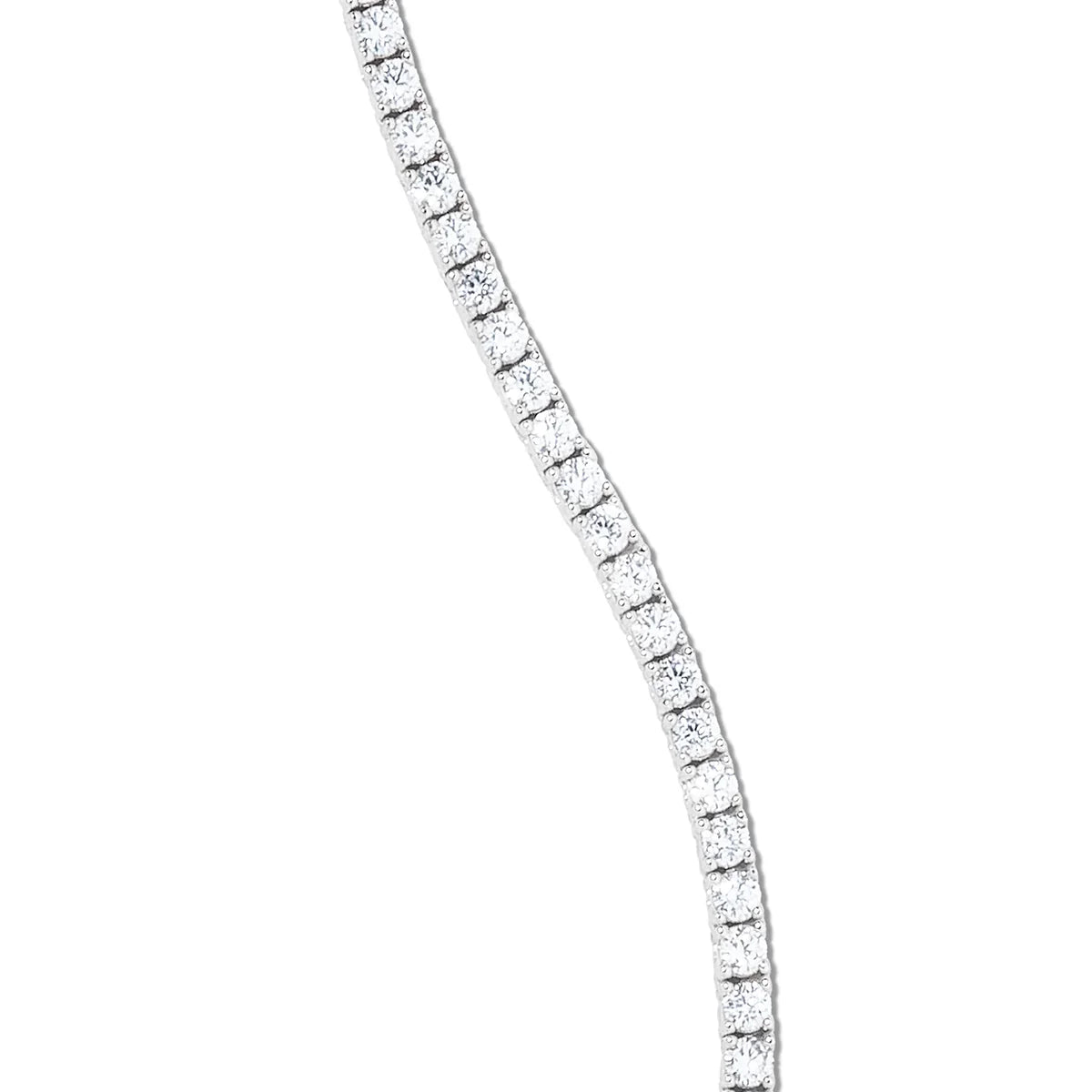 Diamond Tennis Chain in White Gold- 3mm