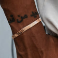 Herringbone Bracelet in Rose Gold - 6mm