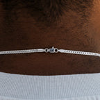 South Beach Cuban™ Chain in White Gold - 3mm