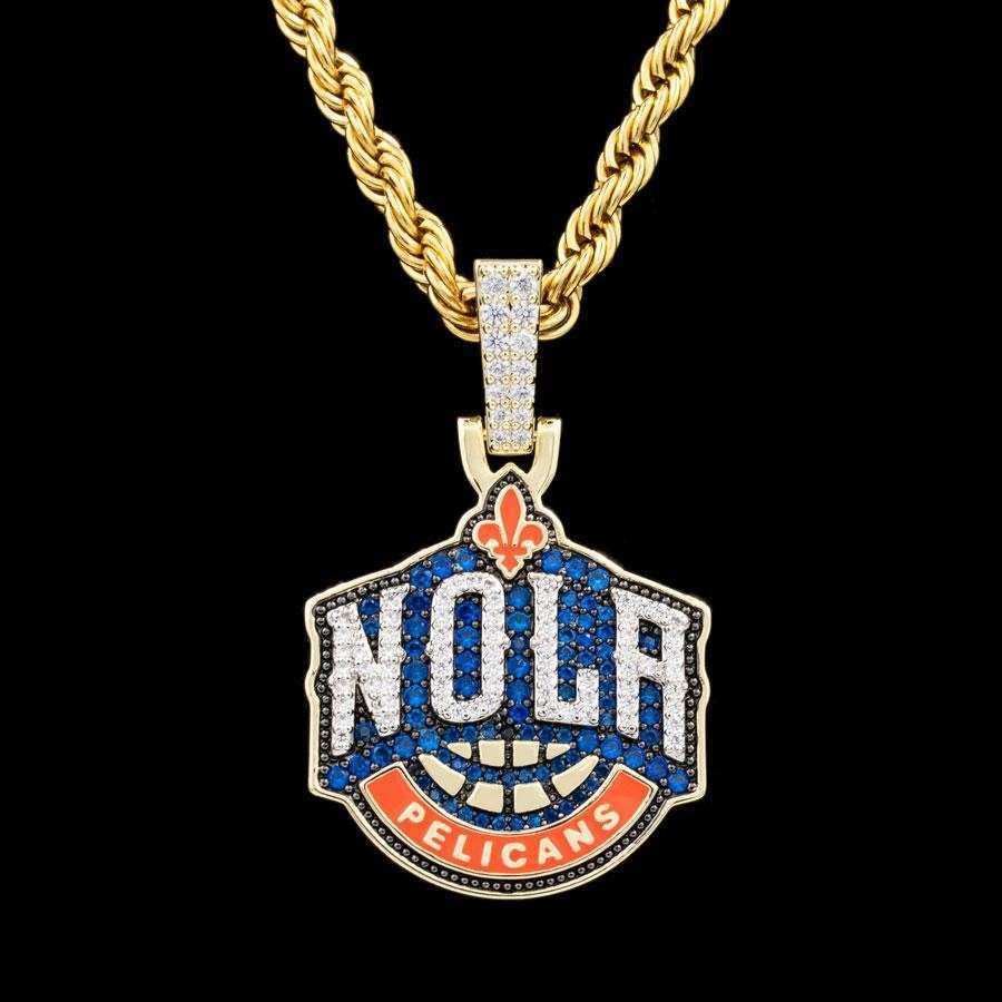 New Orleans Pelicans Official NBA Logo Pendant