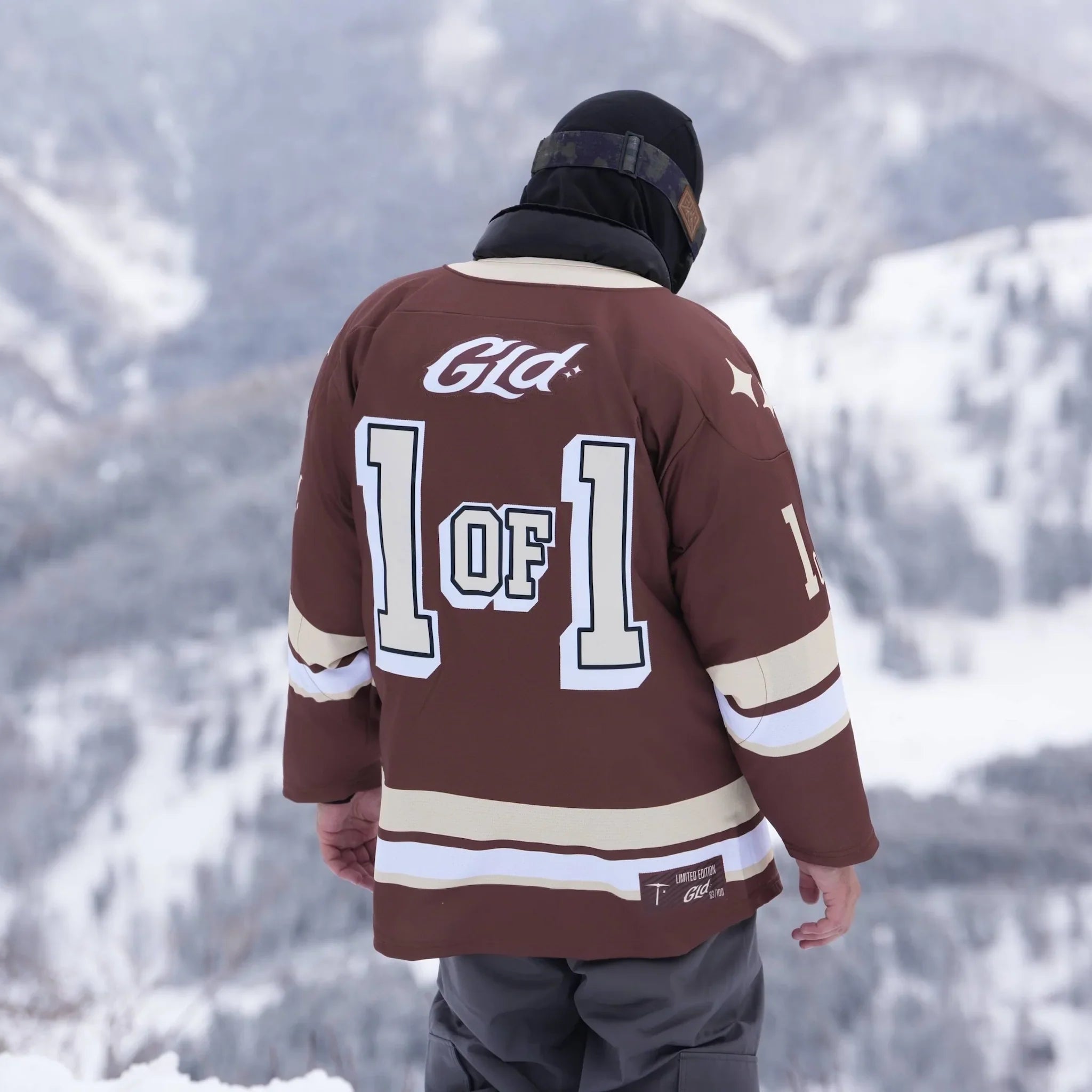 GLD Brown and Cream Hockey Jersey