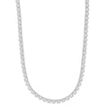 Clustered Moissanite Tennis Chain in Sterling Silver - 6MM