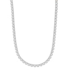 Clustered Moissanite Tennis Chain in Sterling Silver - 6MM