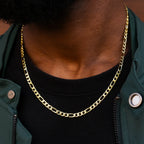 Figaro Chain in Yellow Gold - 4mm