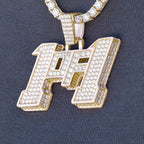 Men's Moissanite 1of1 Pendant in Yellow Gold Vermeil