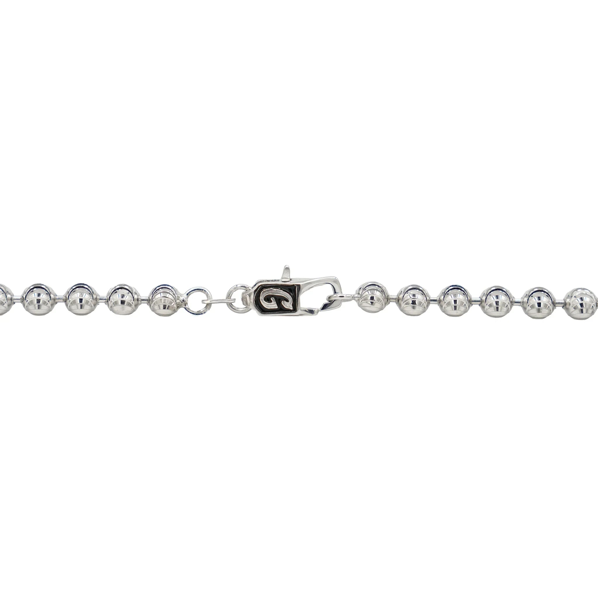 Moon Cut Ball Chain in Sterling Silver - 4mm