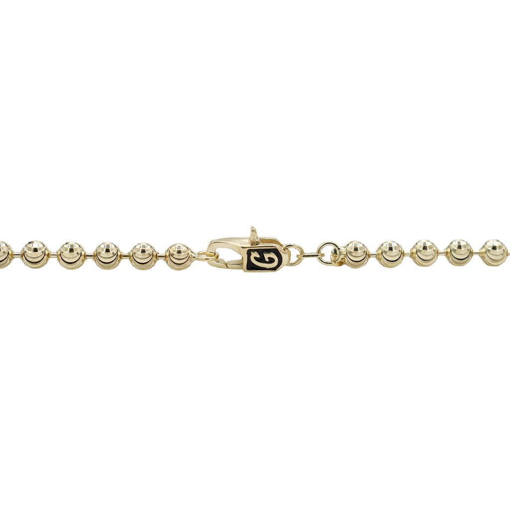 Moon Cut Ball Chain in Yellow Gold Vermeil - 4mm