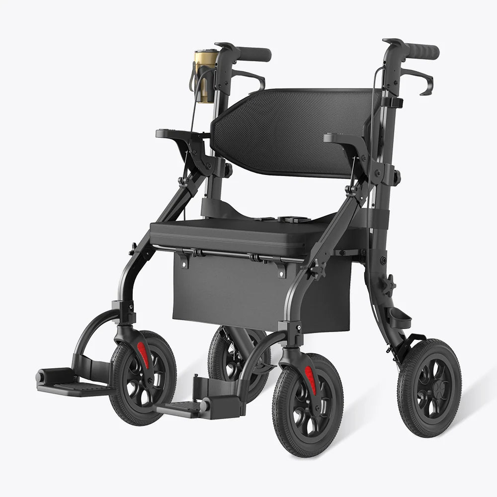 Z59 2 in 1 Heavy Duty Walker Wheelchair Combo