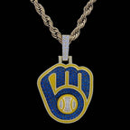 Milwaukee Brewers Official MLB Logo Pendant