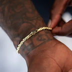 Rope Chain + Bracelet Bundle in Yellow Gold- 4mm