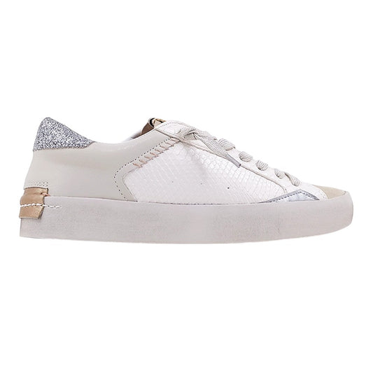 Ruby Snake Glitter Lace Up Sneakers