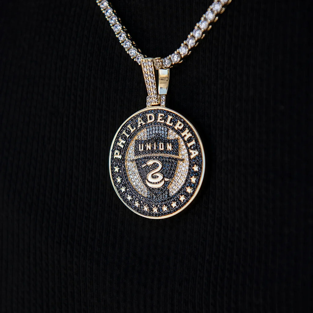 Philadelphia Union Official MLS Logo Pendant in Yellow Gold