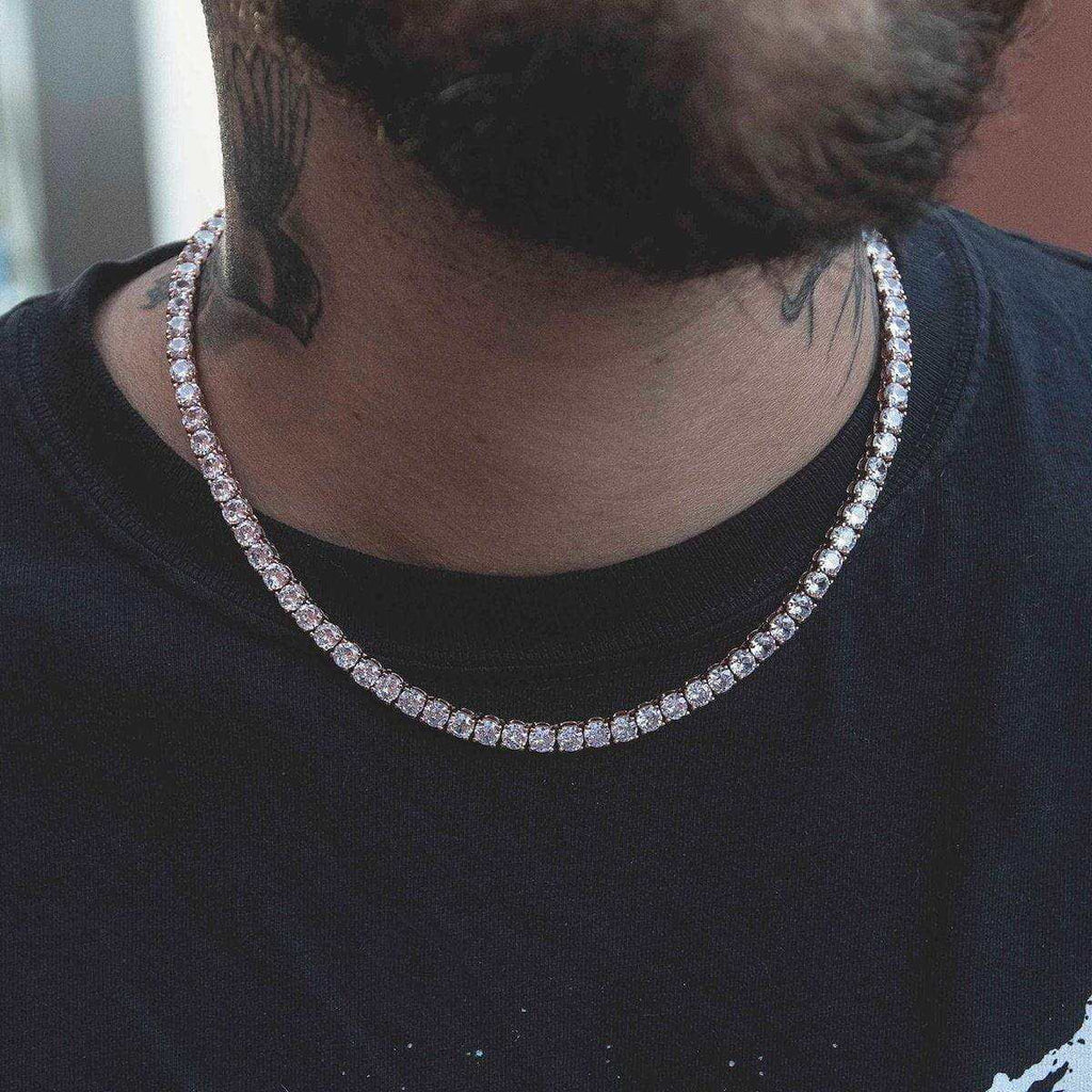 Diamond Tennis Chain in Rose Gold- 5mm