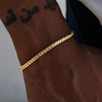 Franco Chain + Bracelet Bundle in Yellow Gold- 3mm