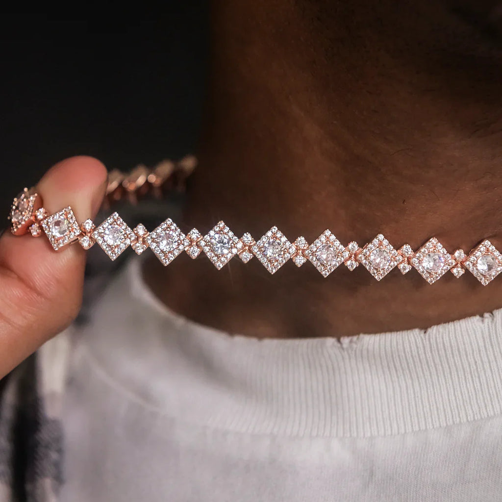 Cloister Link Chain + Bracelet Bundle in Rose Gold