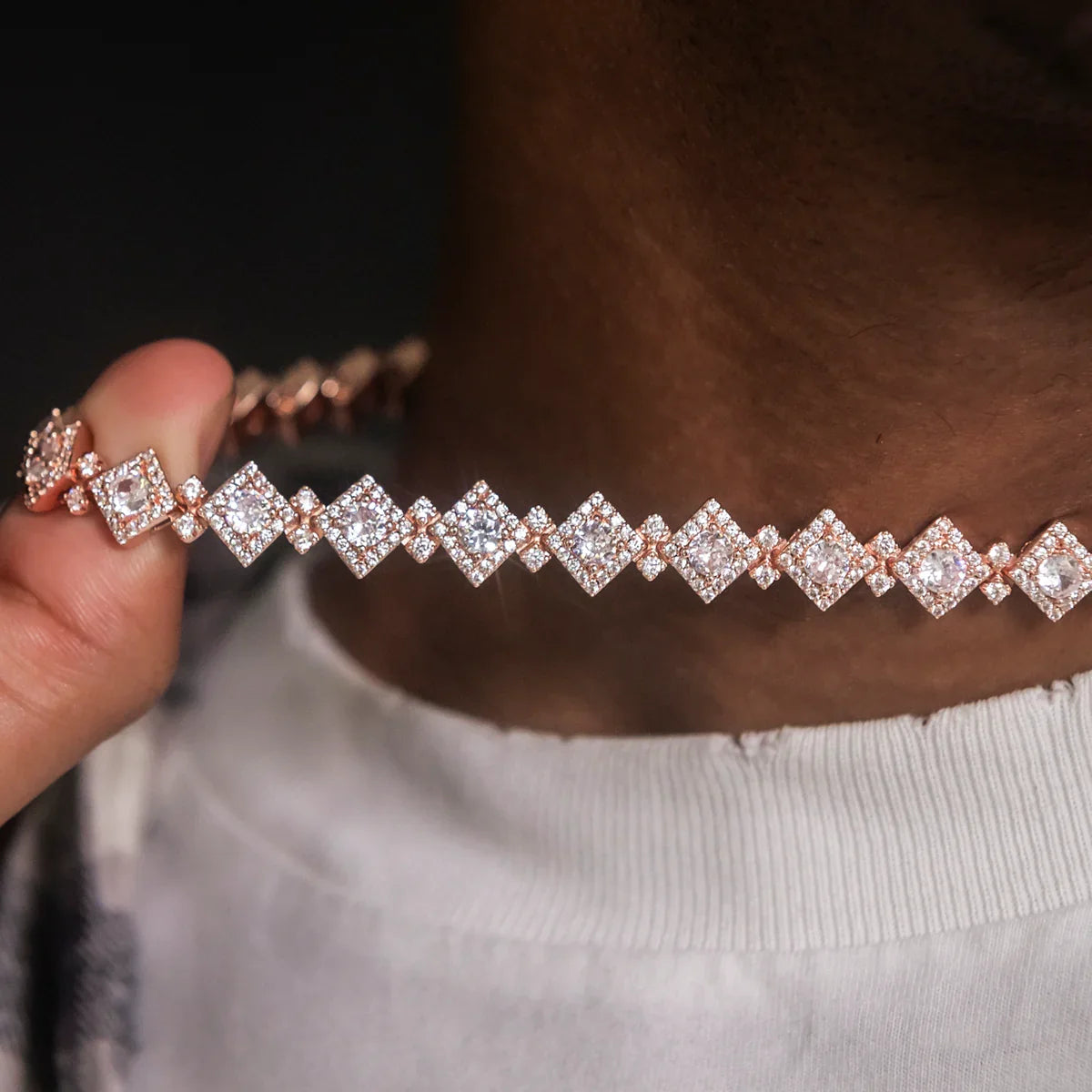 Cloister Link Chain + Bracelet Bundle in Rose Gold