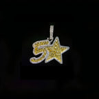 GLD X Bryce Underwood 5 Star Elite Pendant in White Gold
