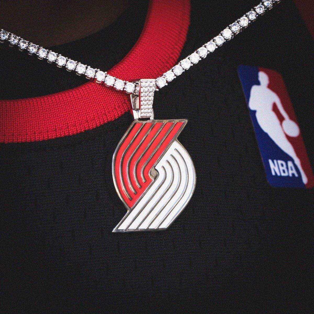 Portland Trail Blazers Official NBA Logo Pendant