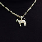 Micro Simple Goat Pendant in Yellow Gold