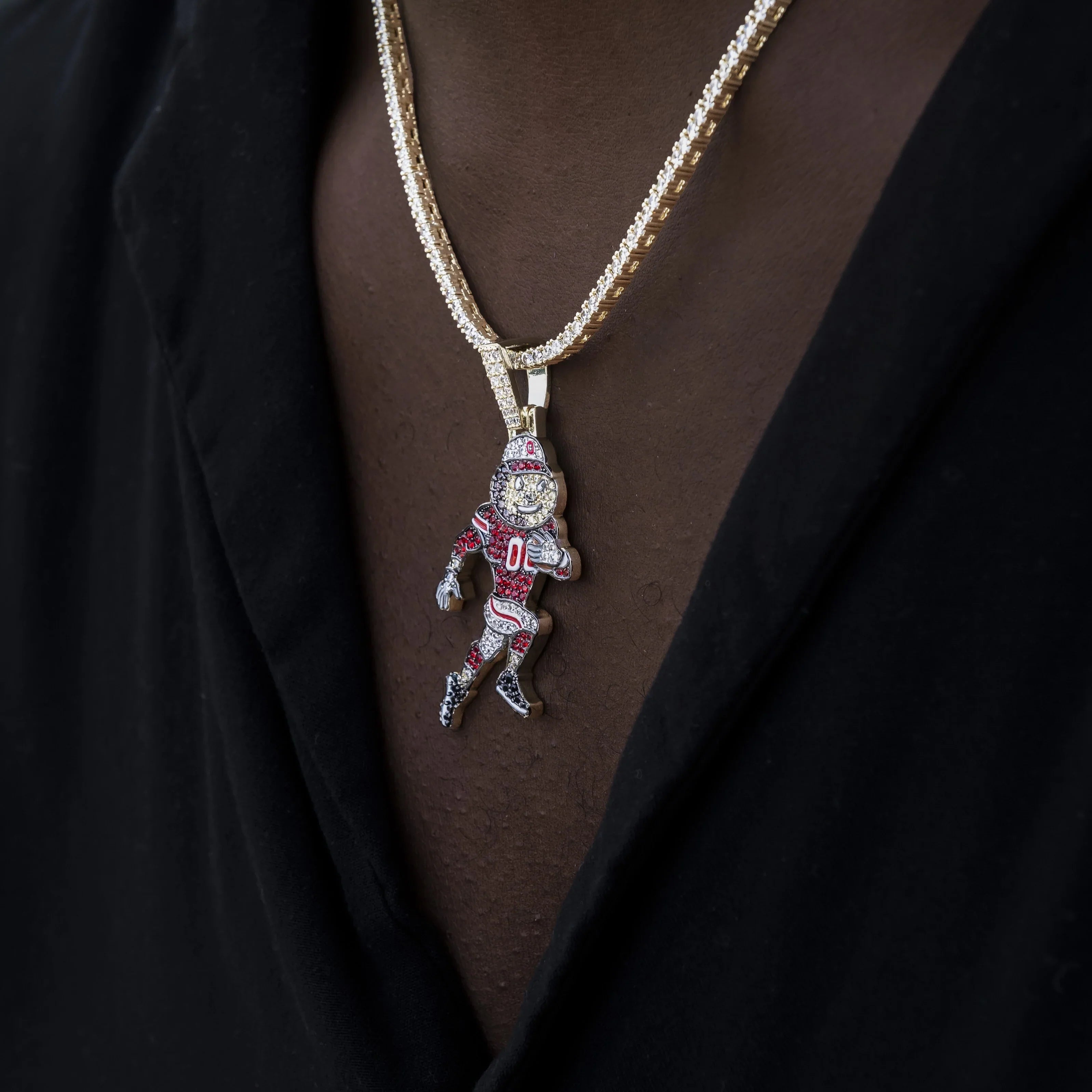 Ohio State Brutus Official NCAA Mascot Pendant