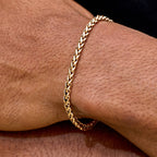 Palm Chain Bracelet in Rose Gold - 4mm