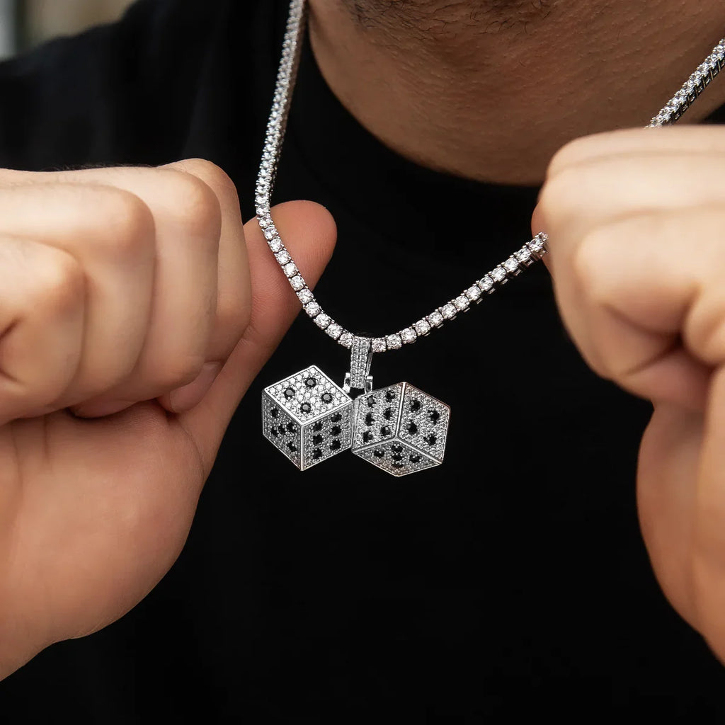 Iced Dice Pendant