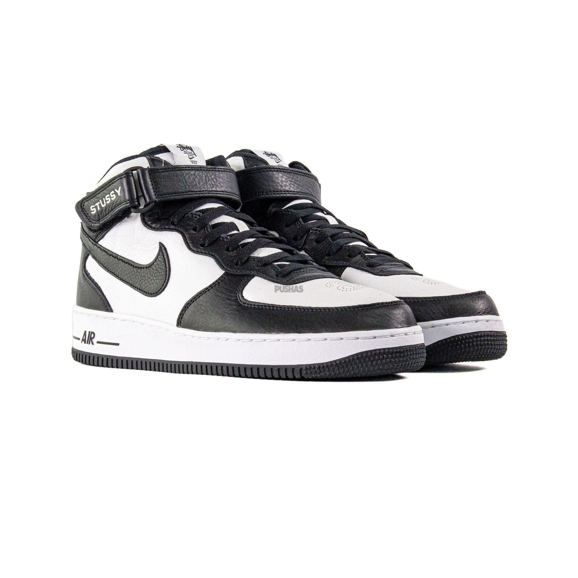 Air Force 1 Mid Stussy 'Light Bone Black' (2022)