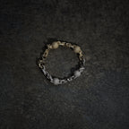 GLD X Bloody Osiris Dual Finish Ball Chain Bracelet in White and Yellow Gold