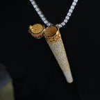 Collectible King Joint Holder Pendant in Yellow Gold