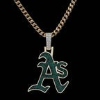 Oakland Athletics Official MLB Logo Pendant