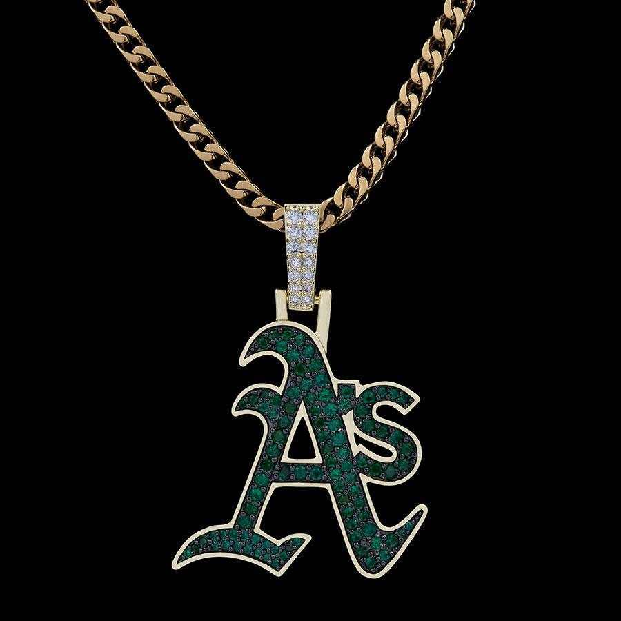 Oakland Athletics Official MLB Logo Pendant