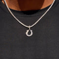 Indianapolis Colts Official NFL Micro Logo Pendant in White Gold