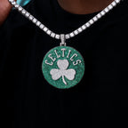 Large Boston Celtics Official NBA Logo Pendant