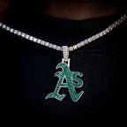 Oakland Athletics Official MLB Logo Pendant