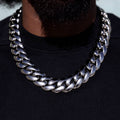 Miami Cuban Chain in White Gold - 25mm