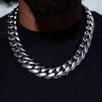 Miami Cuban Chain in White Gold - 25mm