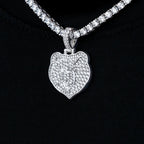 Memphis Grizzlies Official NBA Micro Logo Pendant in White Gold
