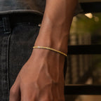 Canary Micro Tennis Bracelet in Yellow Gold