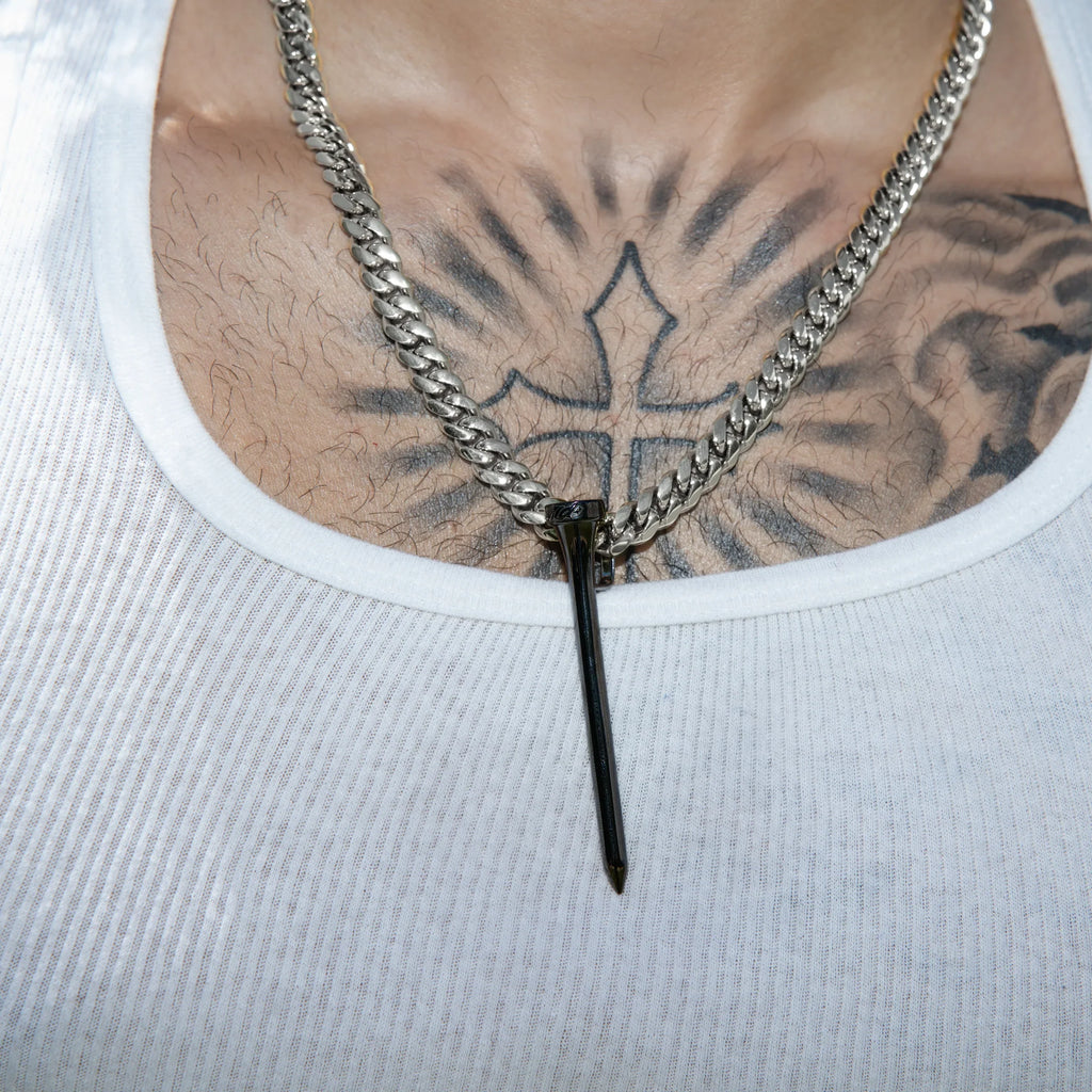 Golf Tee Pendant in Black