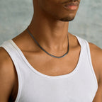 South Beach Cuban Chain in Black - 5mm