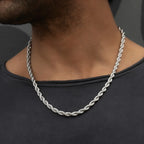 Rope Chain in Sterling Silver - 6mm