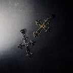 GLD X Bloody Osiris Large Cross Pendant in White Gold Vermeil