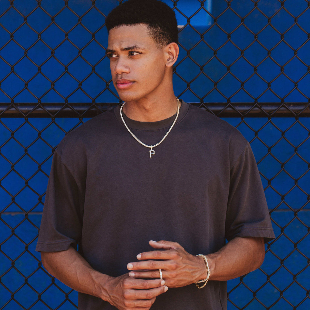 Pittsburgh Pirates Official MLB Micro Logo Pendant in White Gold