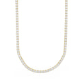Men's Moissanite Diamond Tennis Chain in Yellow Gold Vermeil- 3mm